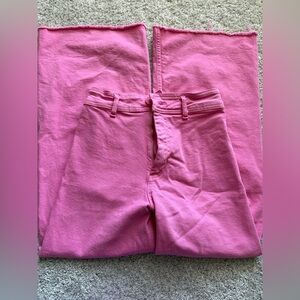 Zara Pink Flare & Wide Leg Jeans